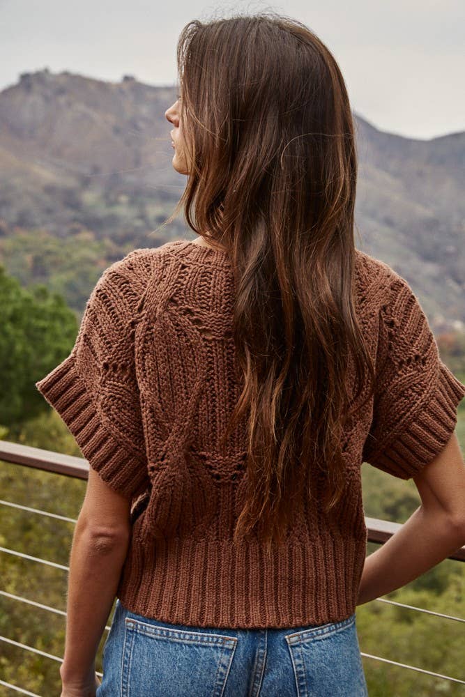 Taylor Knit Sweater Crochet Top