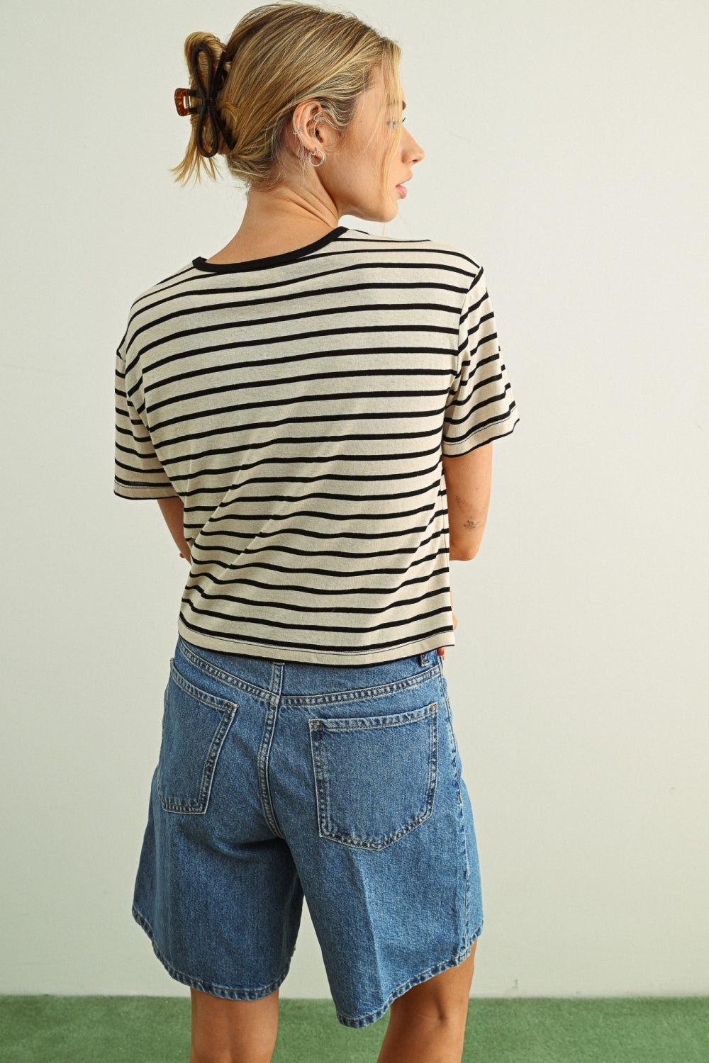 Bri Essential Striped Tee