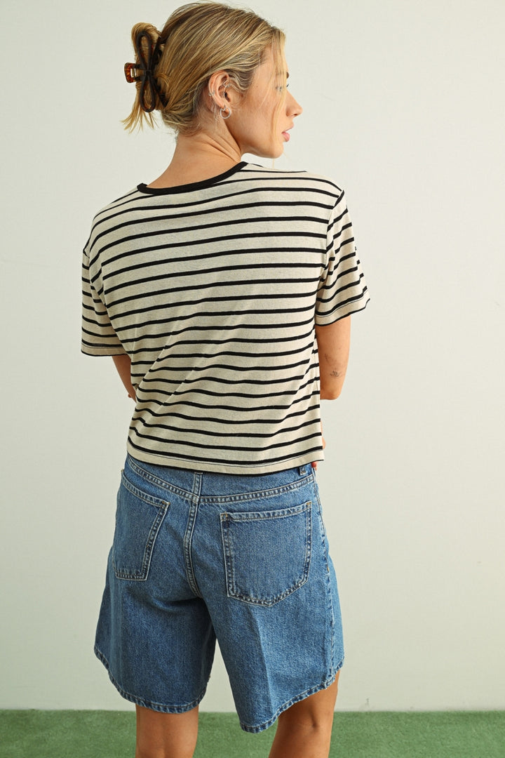 Bri Essential Striped Tee