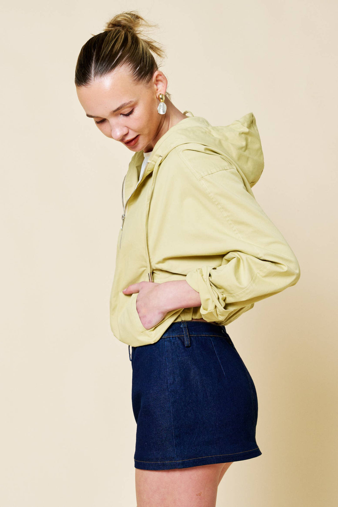 Coraline Cropped Hooded Jacket