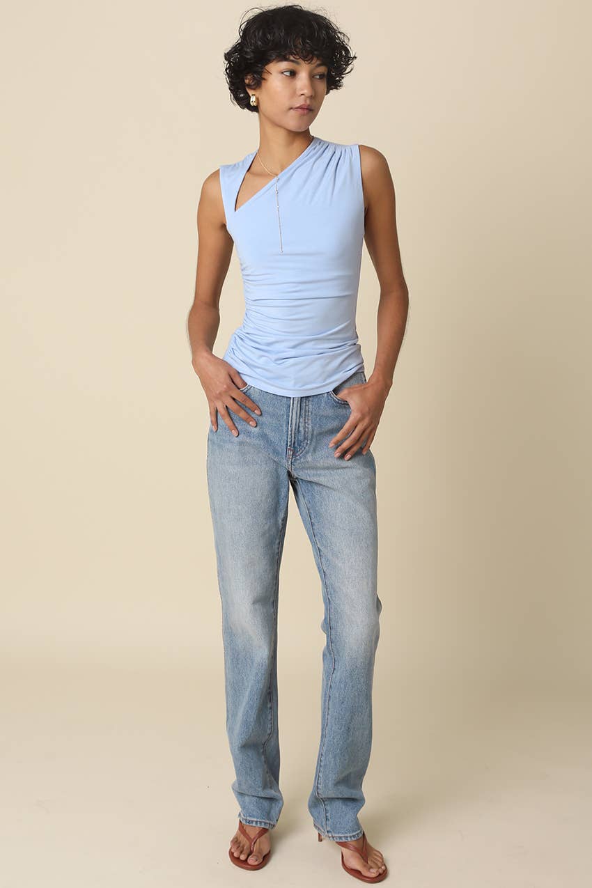Mia Asymmetrical Neck Top