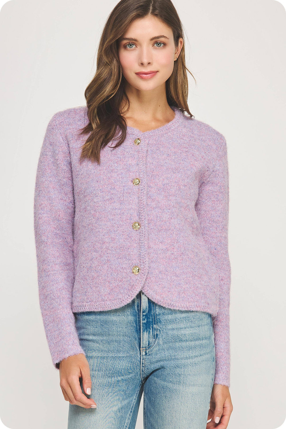 Violett Button Down Cardigan