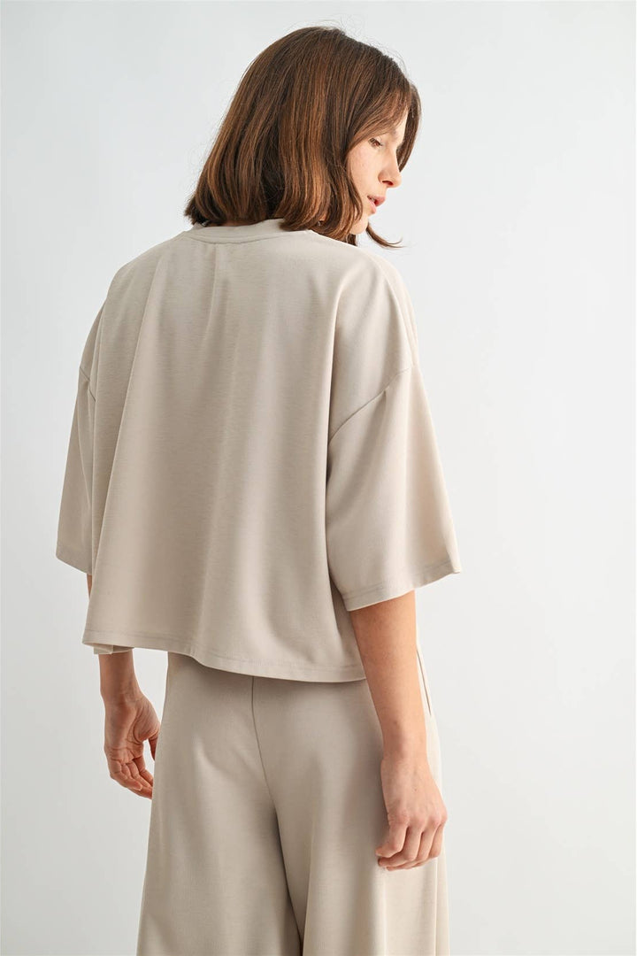 Maribelle Crop Boxy Top