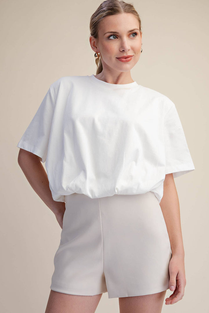 Haylie Bubble Hem Top