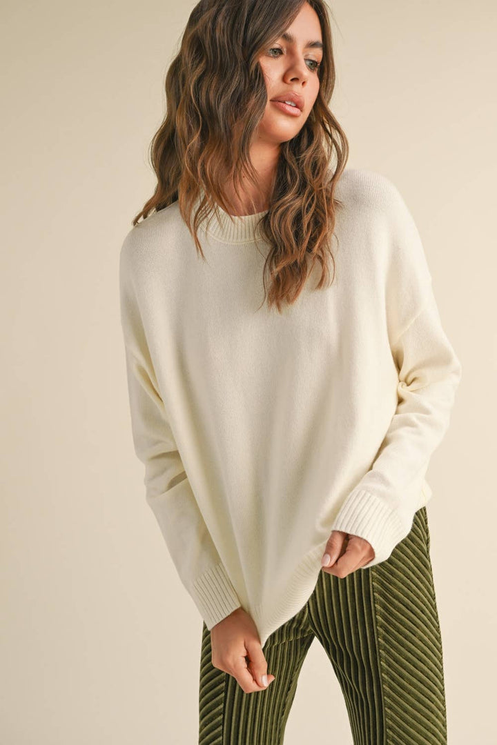 Ruth Ribbed Hem Sweater