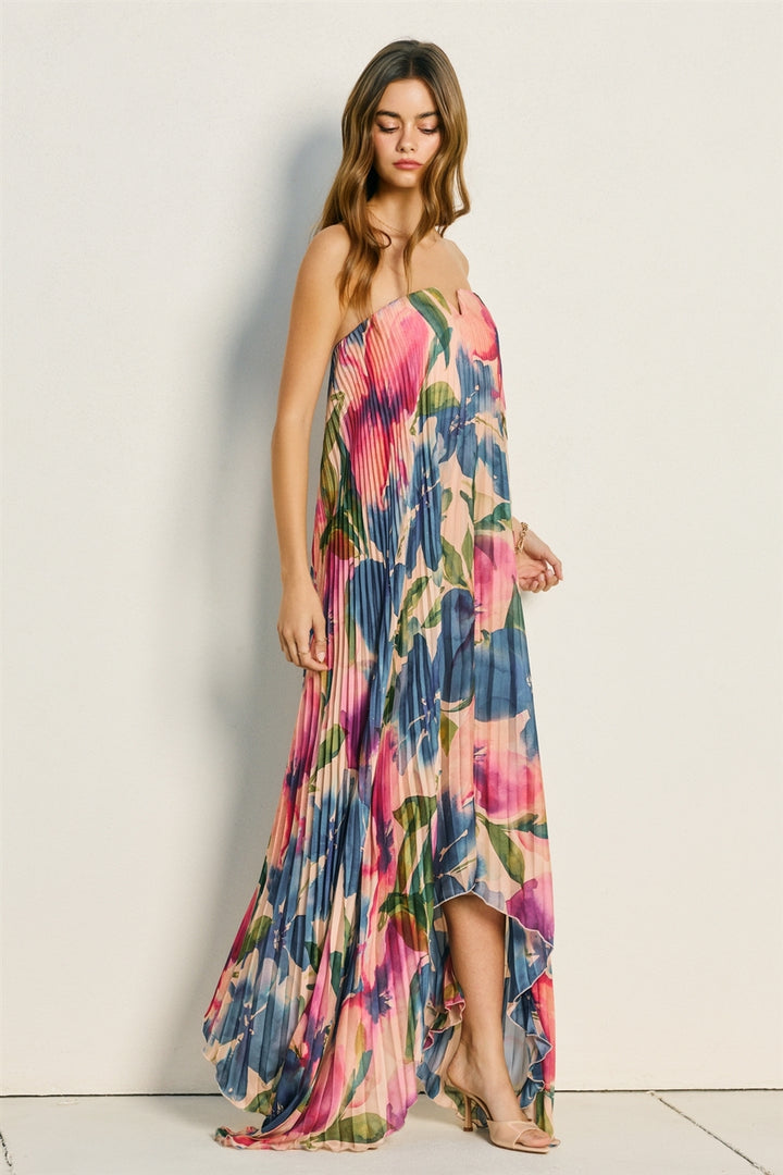 Lapis Bloom Maxi Dress