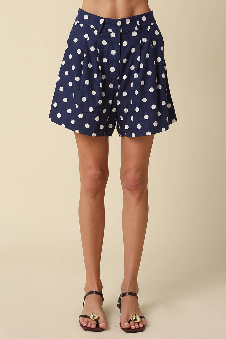 Briselle Polka Dot Tailored Shorts