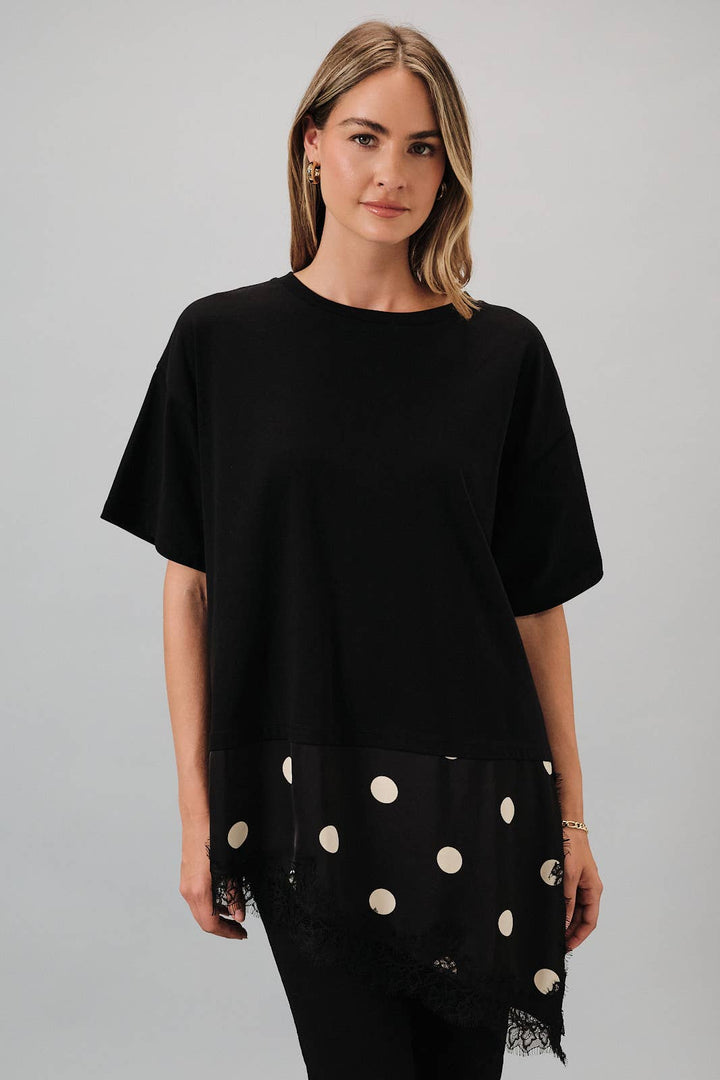Olivia Lace Hem Top
