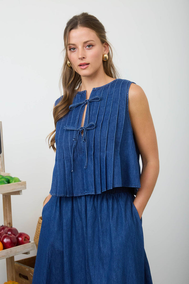Sue Denim Blouse