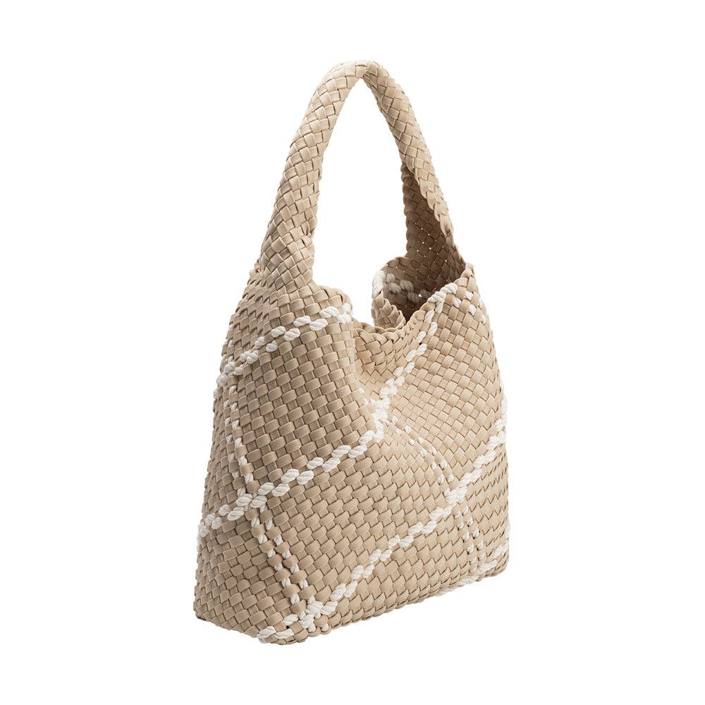 Johanna Almond Nylon Shoulder Bag