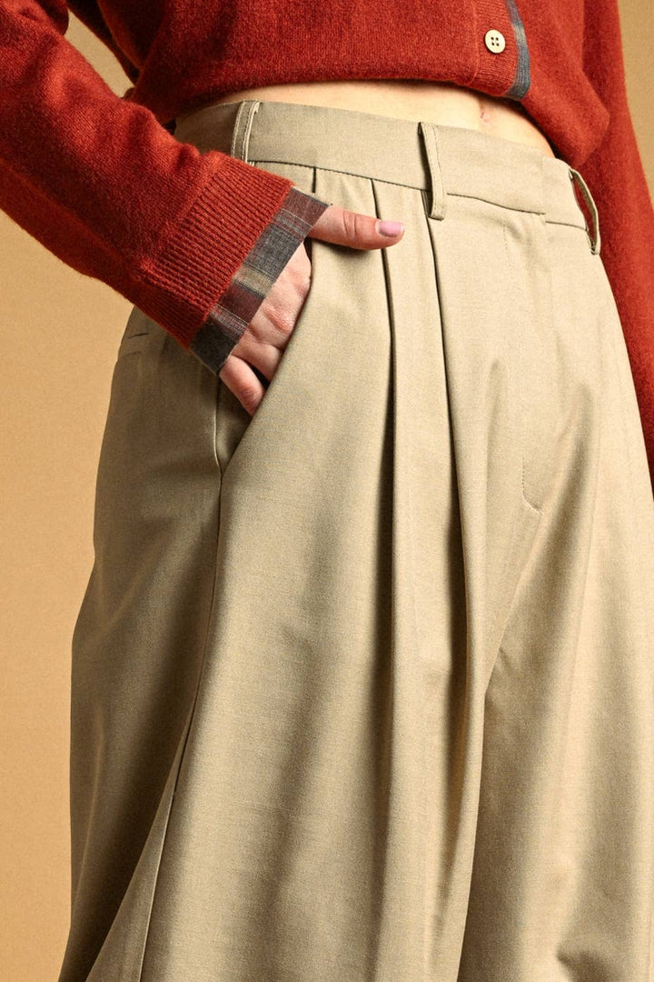 Isabella Pleated Bermuda Shorts