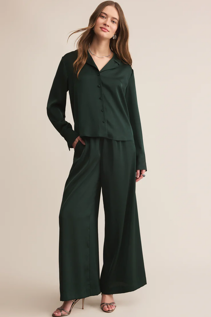 Isolde Satin Wide Leg Pants