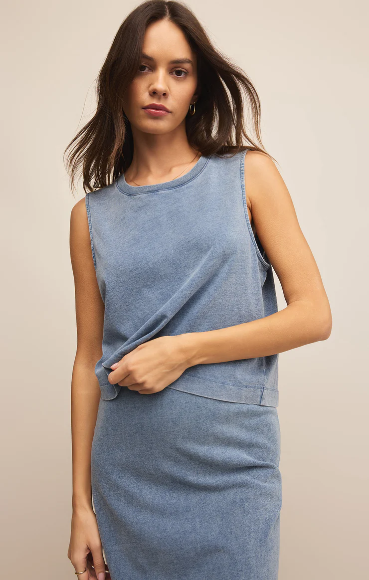 Sloane Jersey Denim Muscle