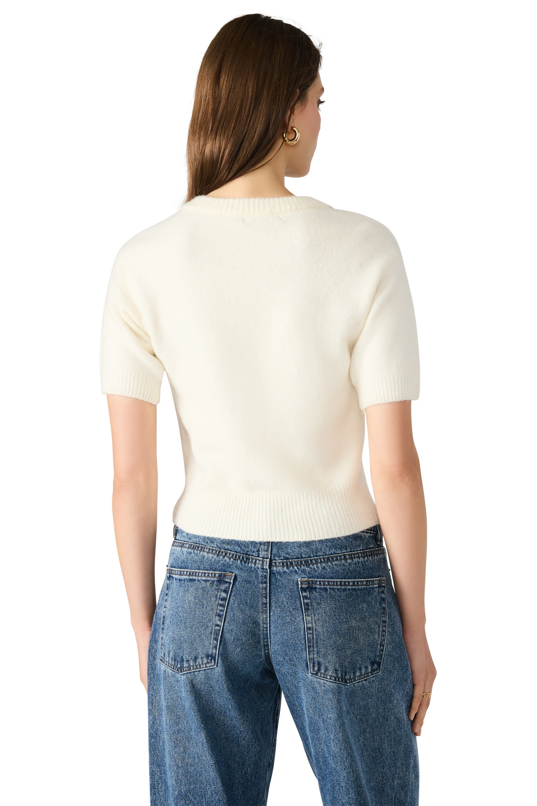 Sereia Bow Detail Short Sleeve Cardigan
