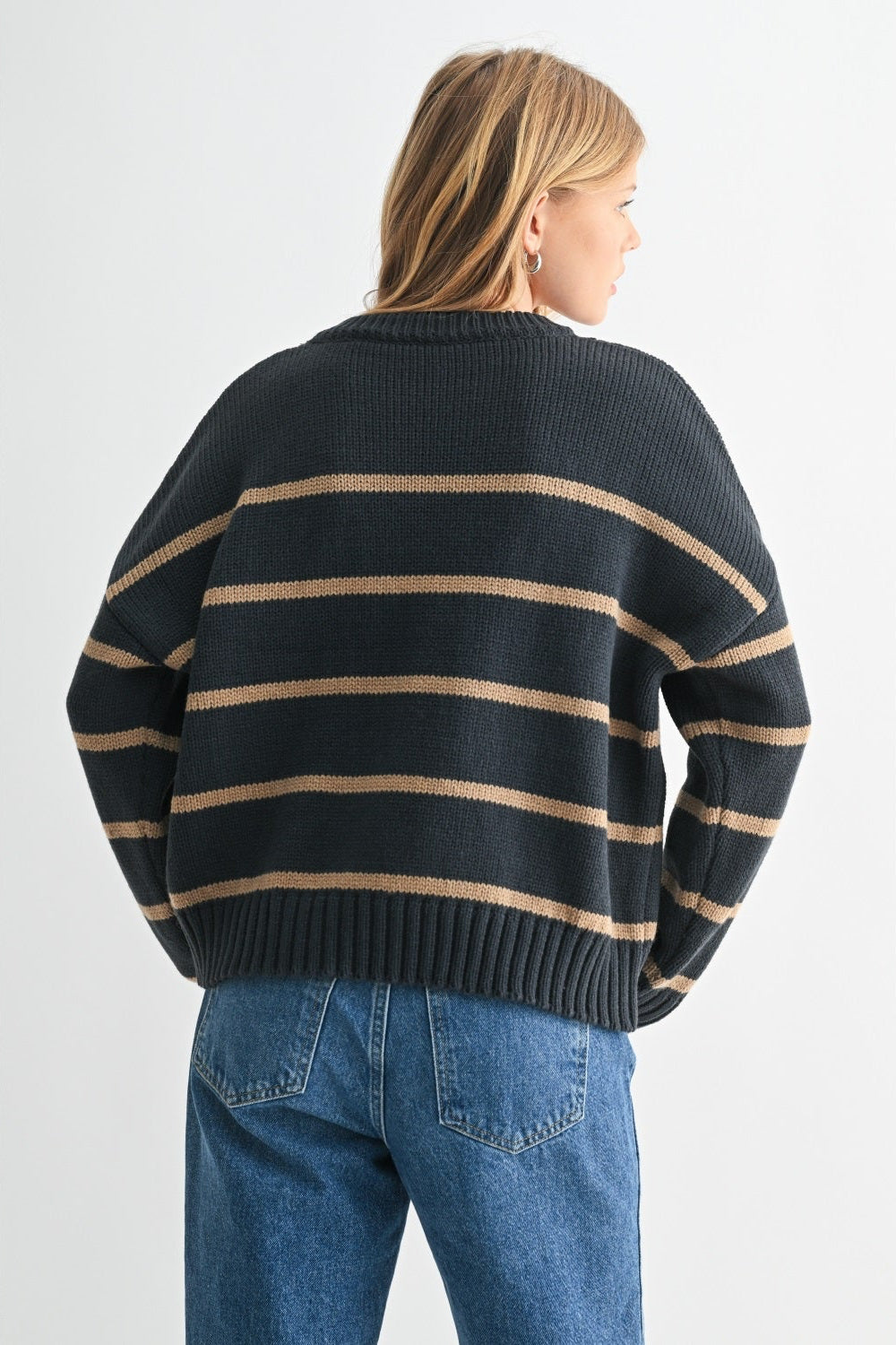 Striped Round Neck Sweater