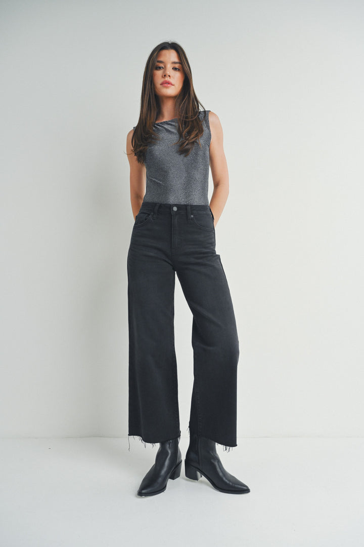 Larissa Slim Wide Leg Jeans