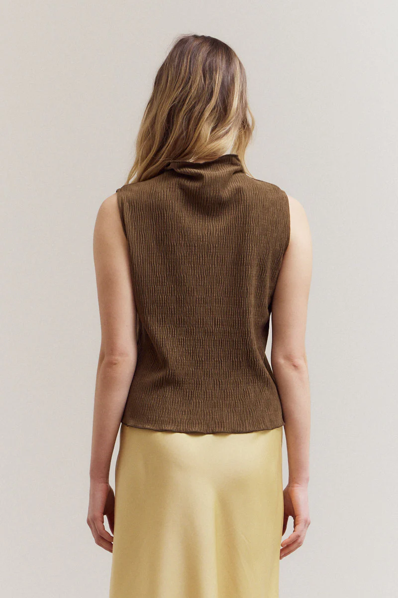 Claire Velvet Mock Neck Top