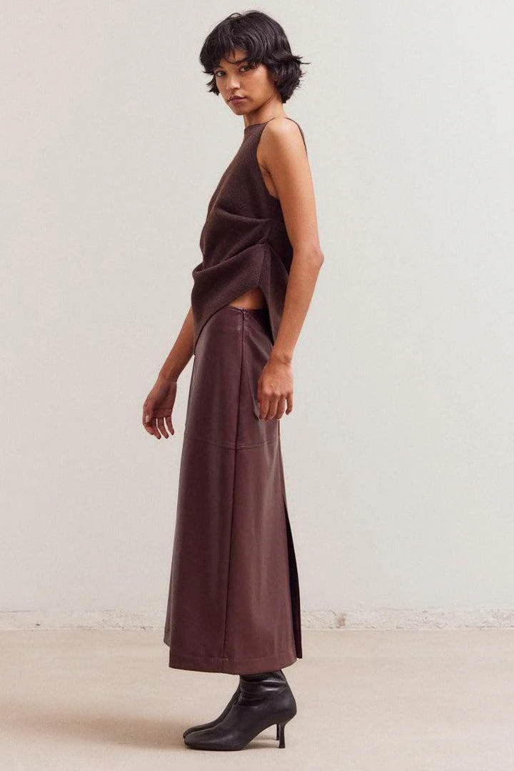 Nancy Asymmetrical Hem Knit Top