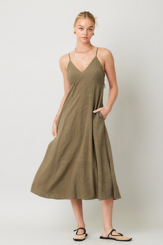 Salermo Linen Midi Dress