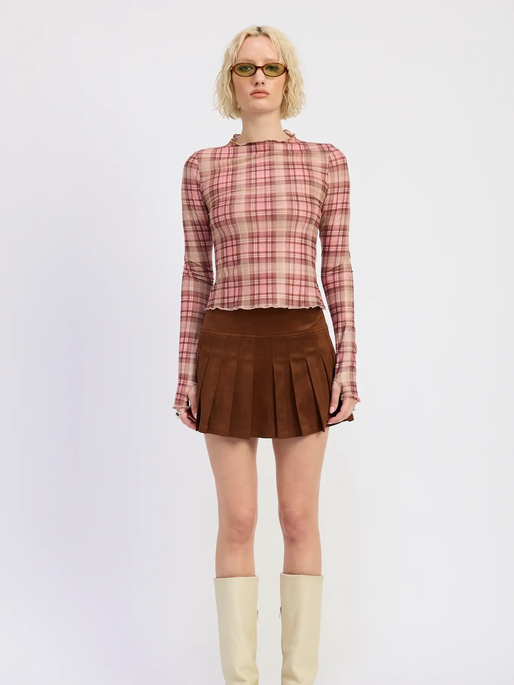Chocolate Factory Suede Mini Skirt
