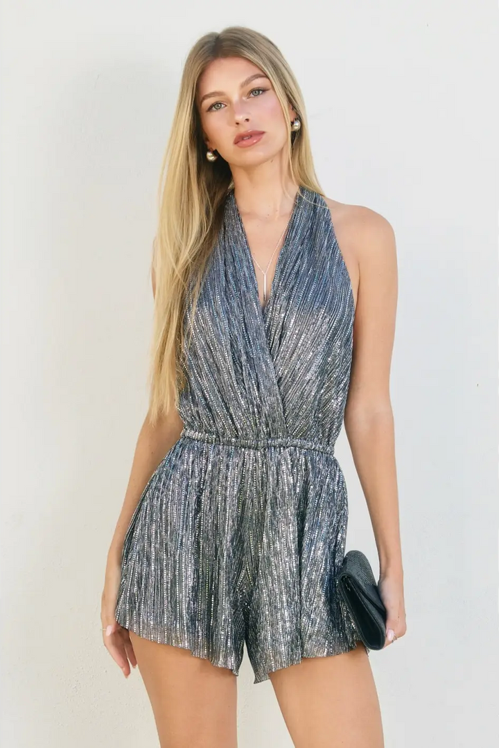Starlight Sparkle Halter Neck Romper
