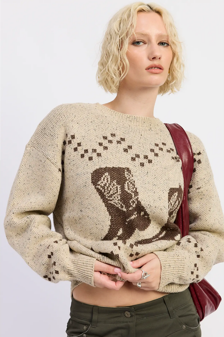 Western Boot Sweater