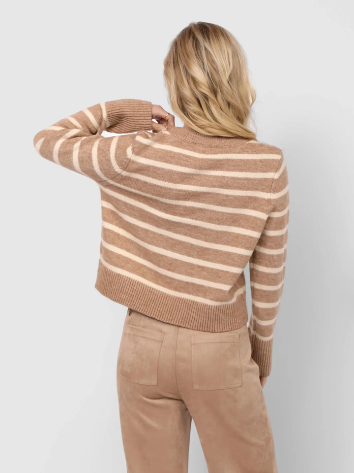 Sheri Neutral Striped Sweater