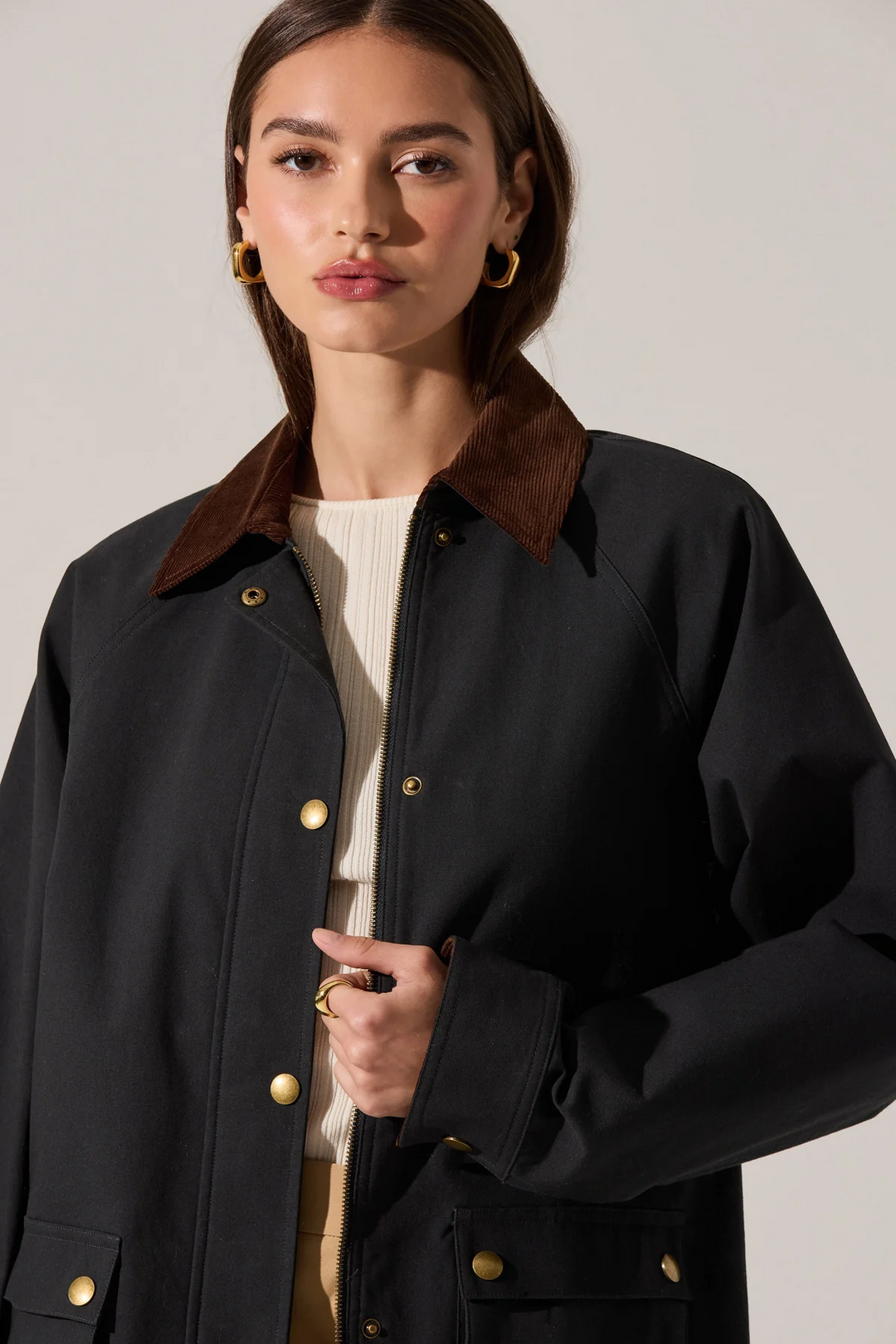 Rylan Contrast Barn Jacket