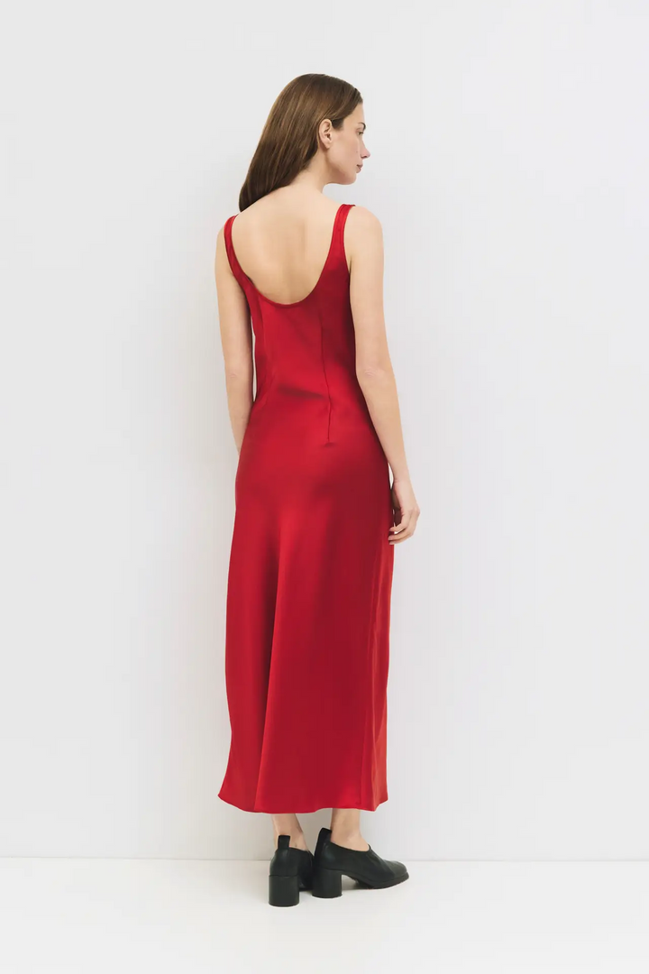 Saylor Satin Midi Dress