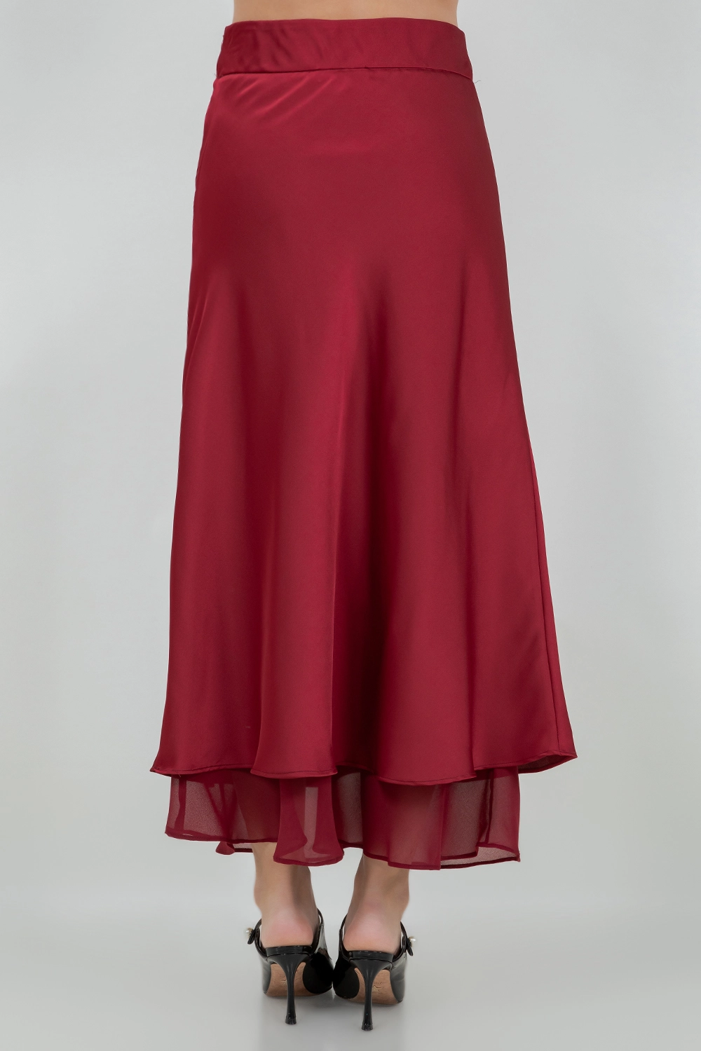 Sofie Satin Midi Skirt