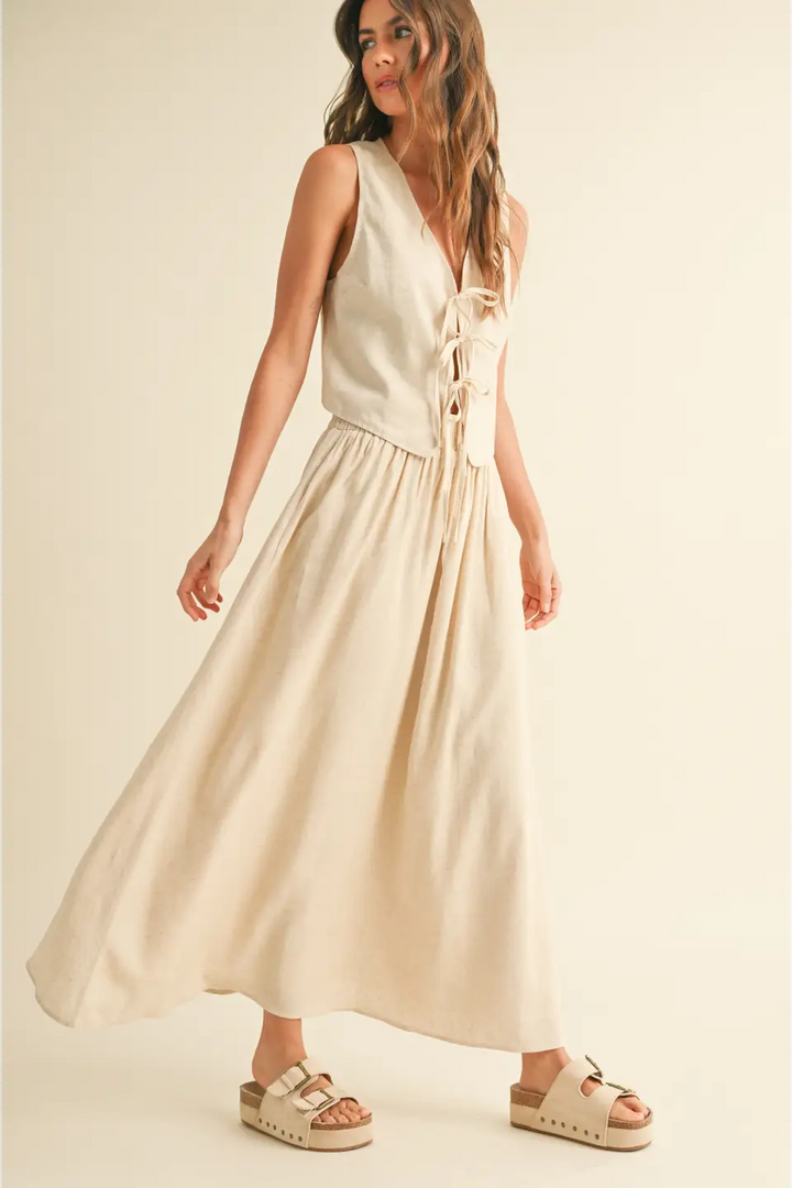 Horizon Hues Linen skirt