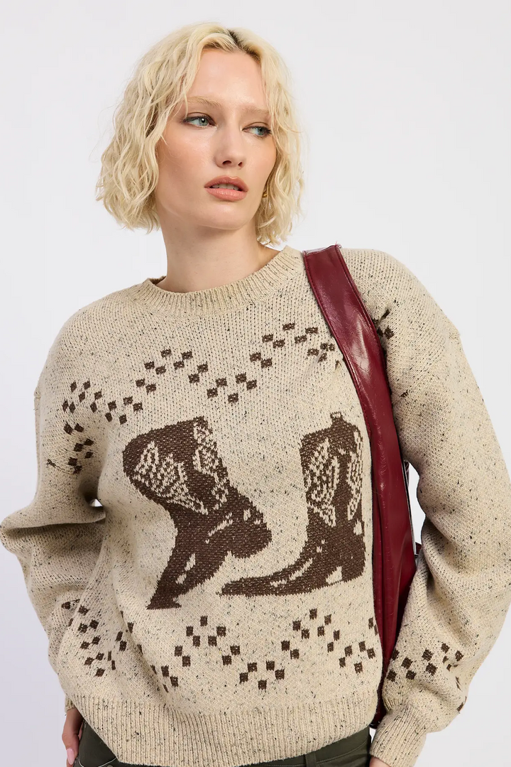 Western Boot Sweater