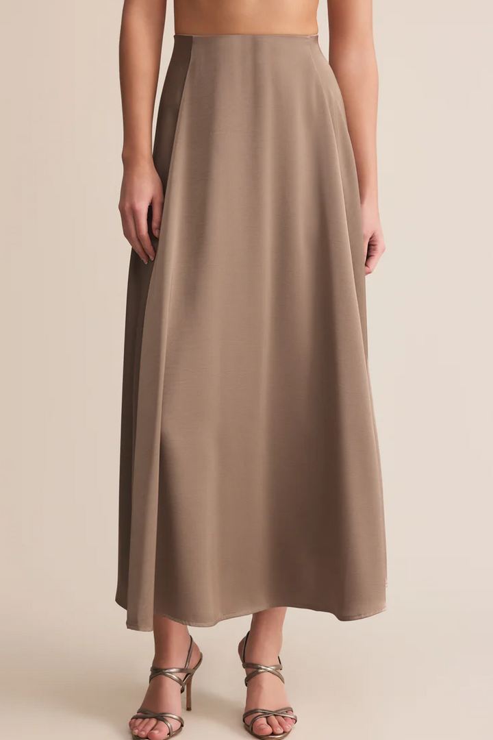 Northpoint Satin Midi Skirt