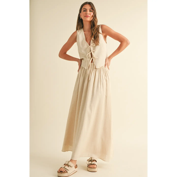 Horizon Hues Linen skirt
