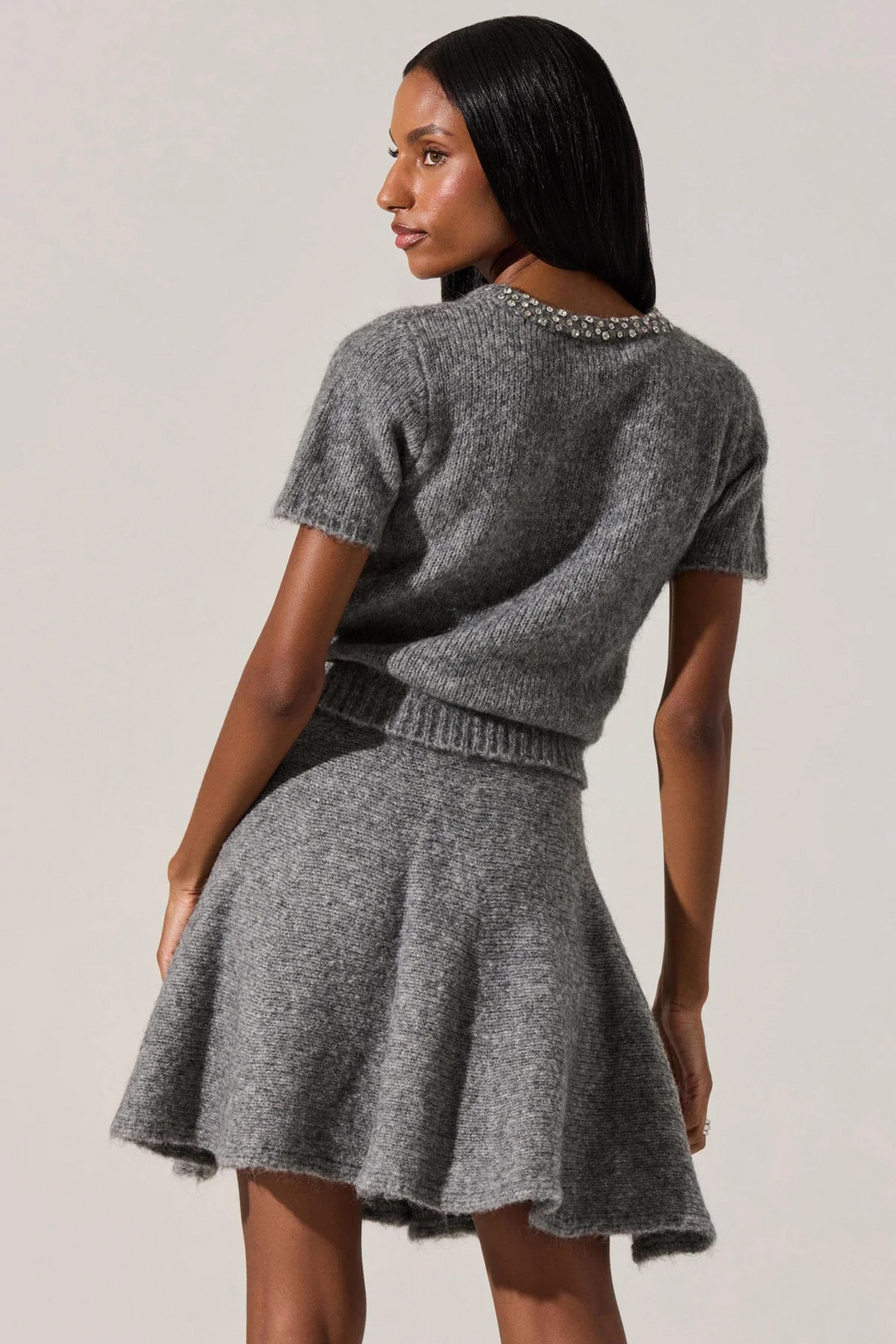 Malvie Sparkle Short Sleeve Sweater