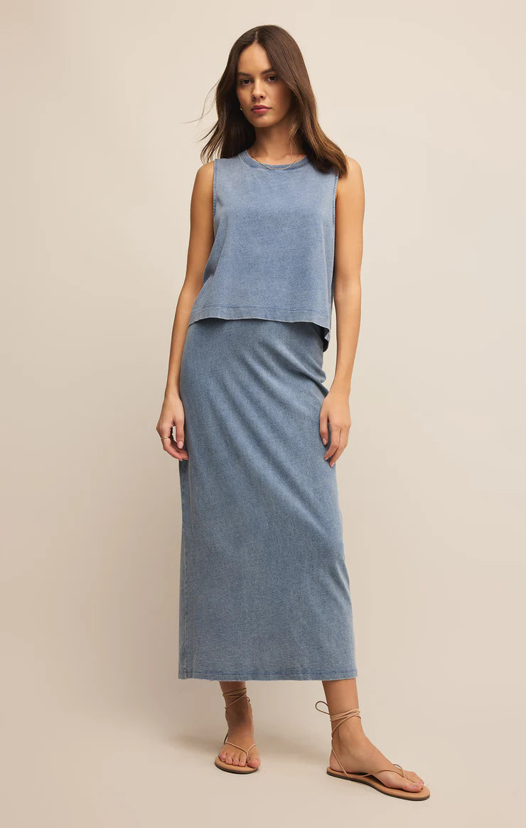 Sloane Jersey Denim Muscle