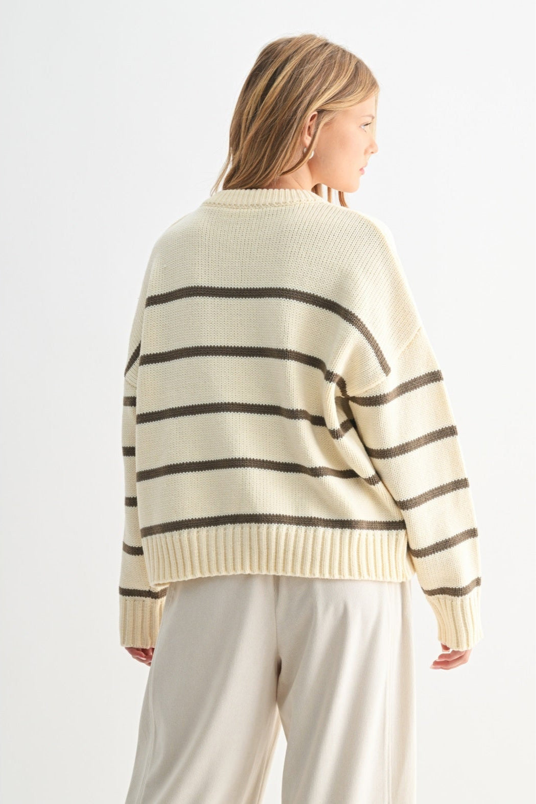 Striped Round Neck Sweater