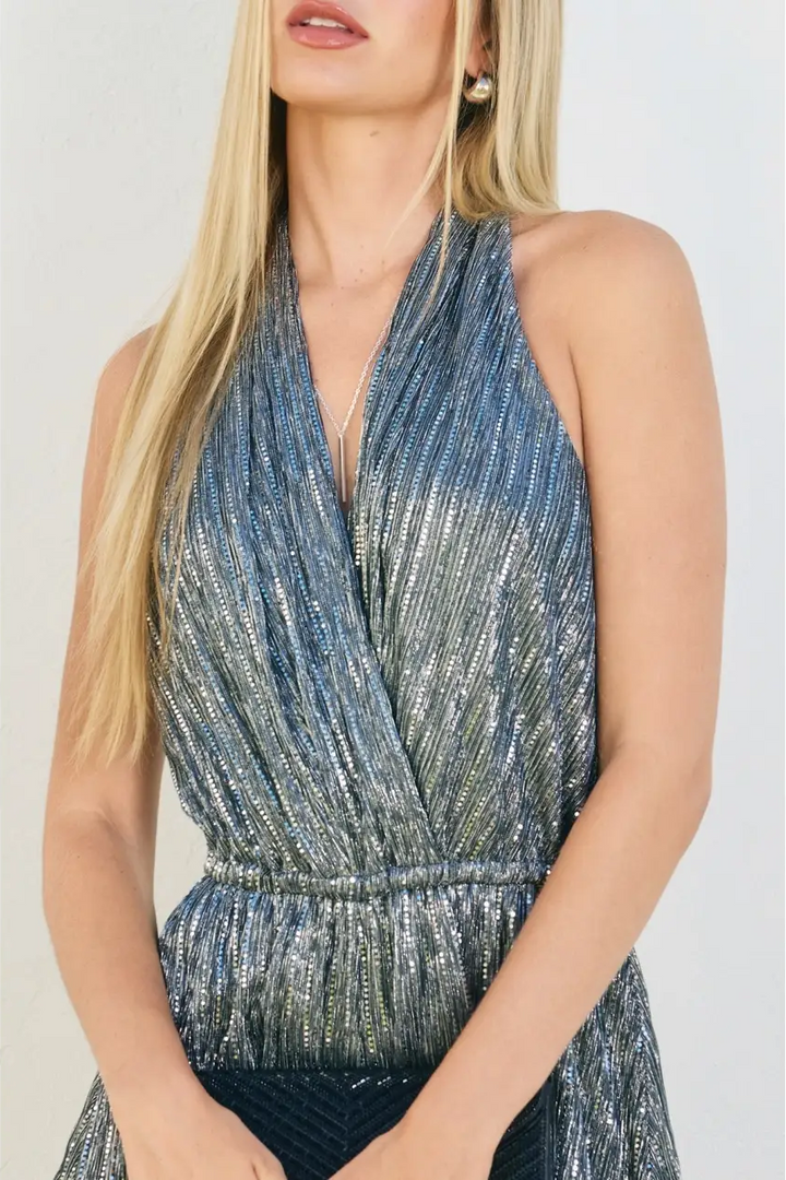 Starlight Sparkle Halter Neck Romper