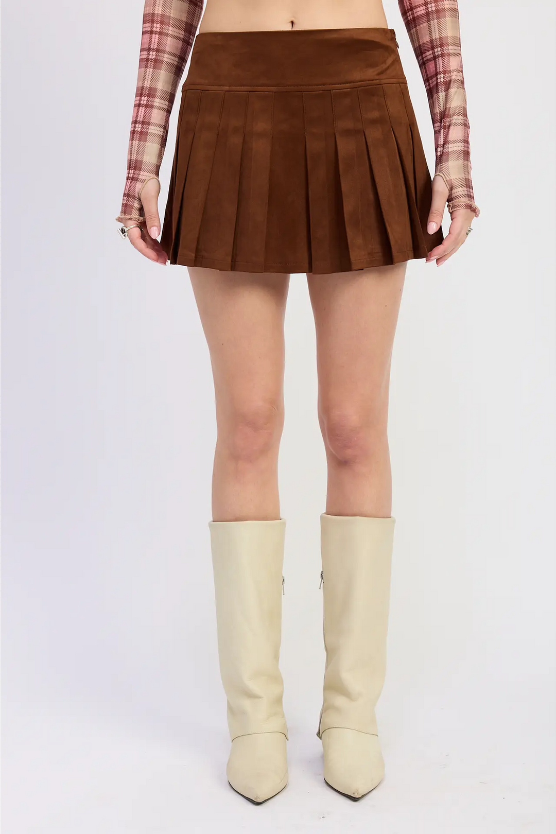 Chocolate Factory Suede Mini Skirt