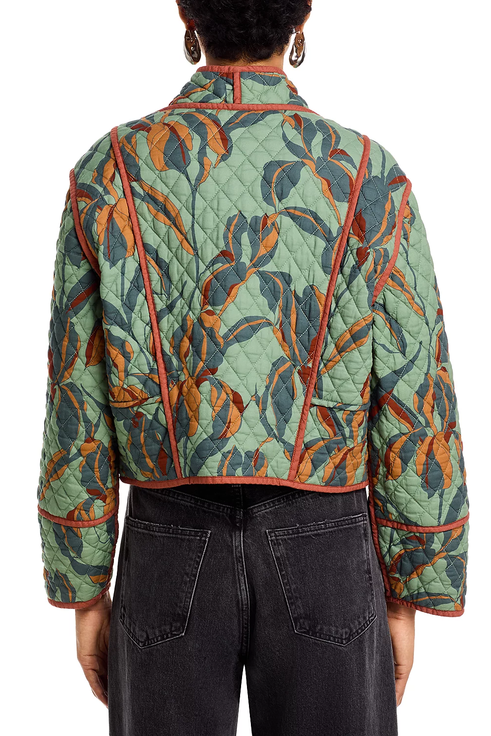 Adalynn Quilted Open Front Cotton Jacket