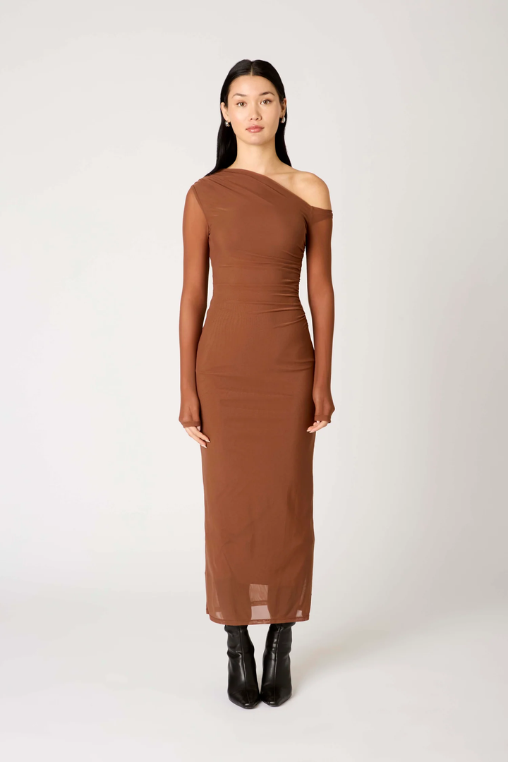 Asymmetrical Lyra Midi Dress