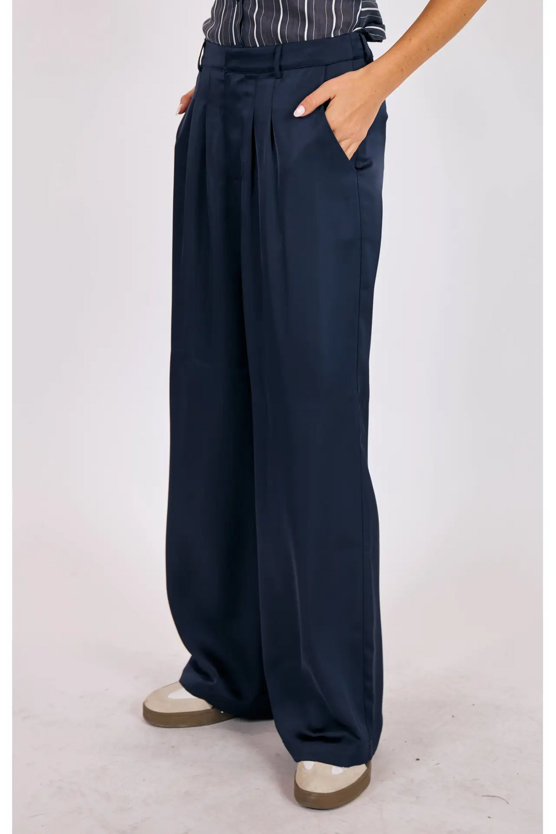 Nancy Satin Tailored Pant