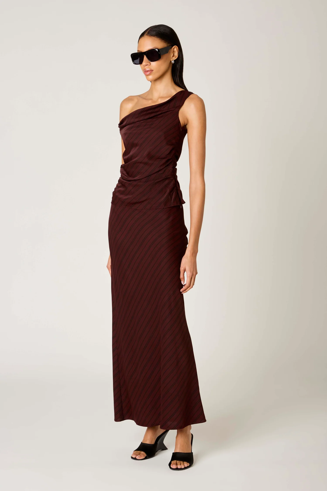 Benedict Satin Off Shoulder Top