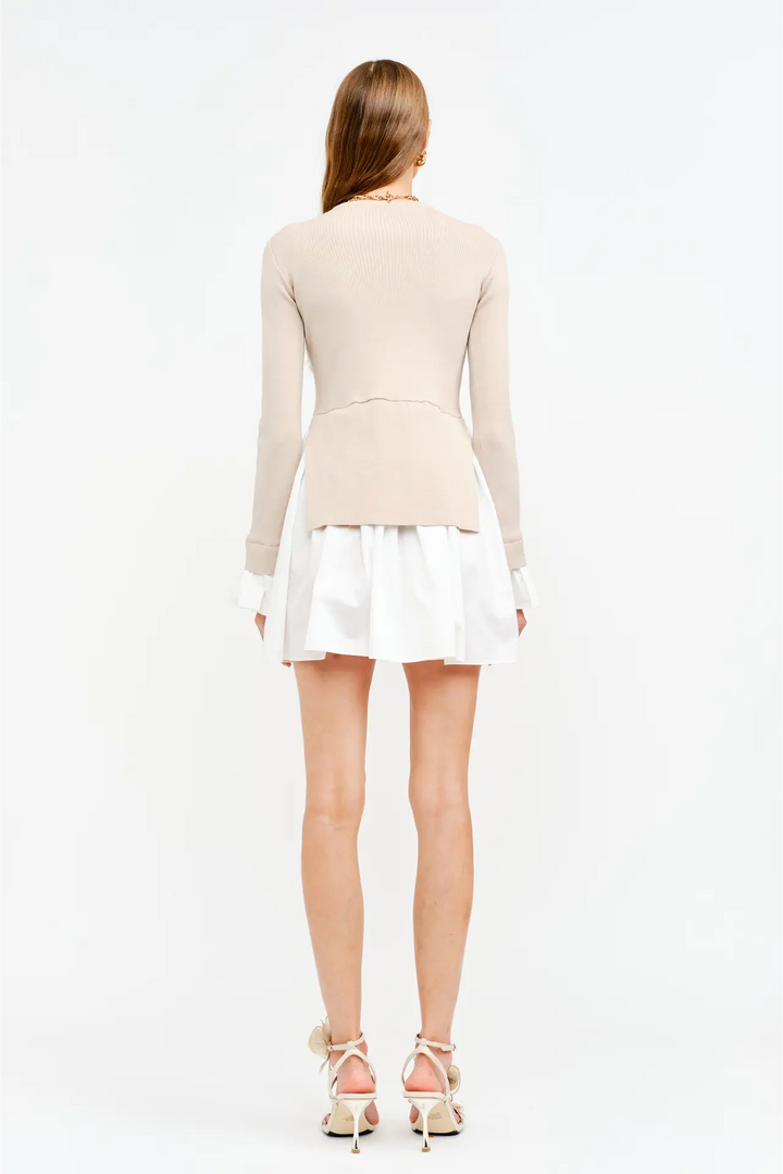 Isabelle Contrast Babydoll Mini dress