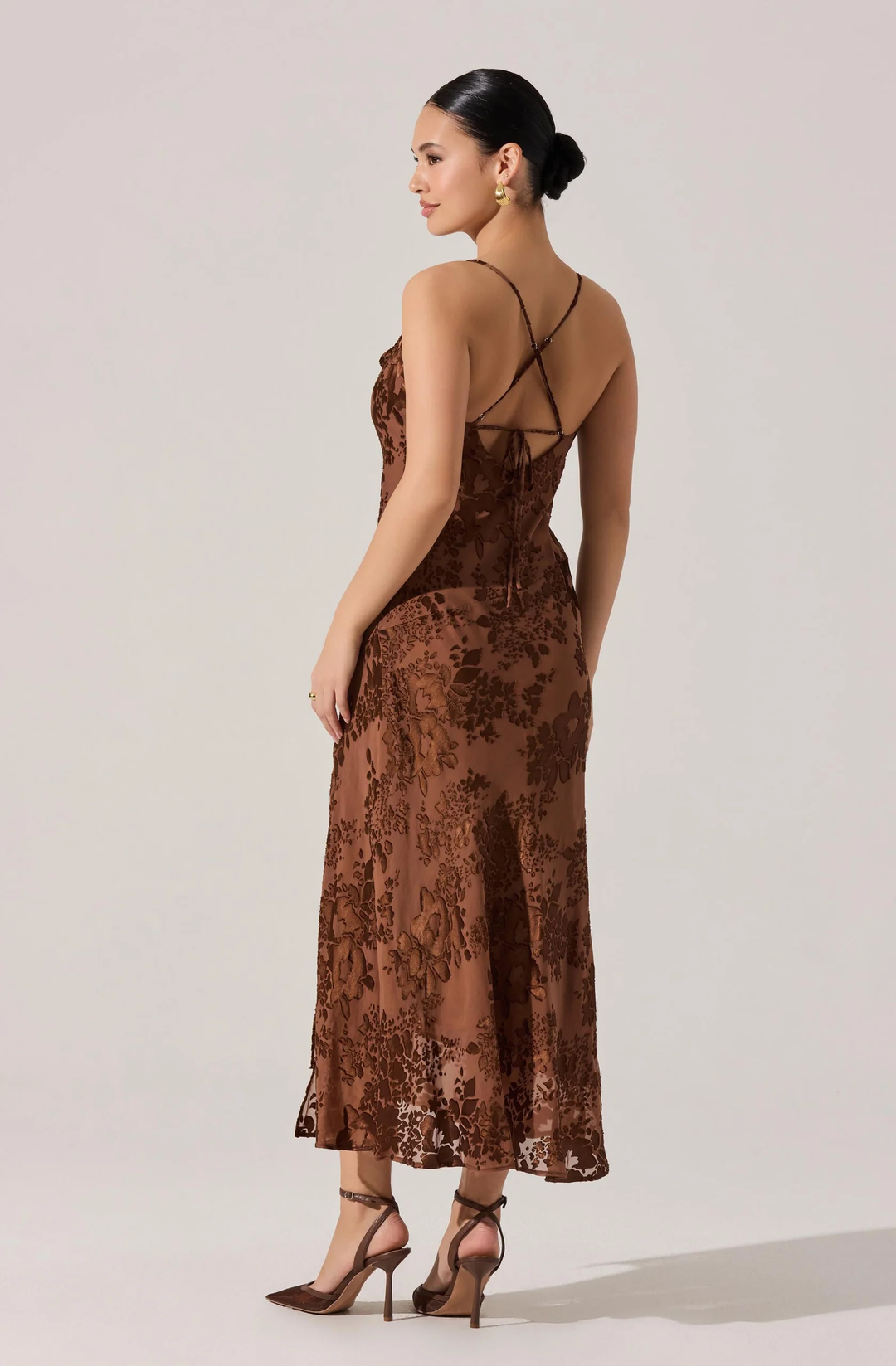 Fall Floral Midi Dress