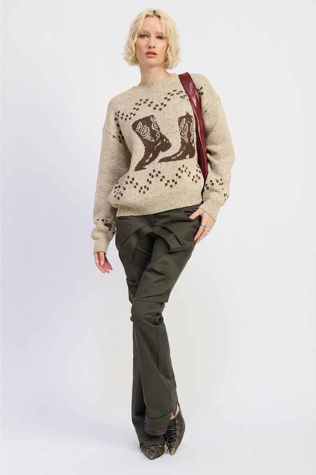 Western Boot Sweater