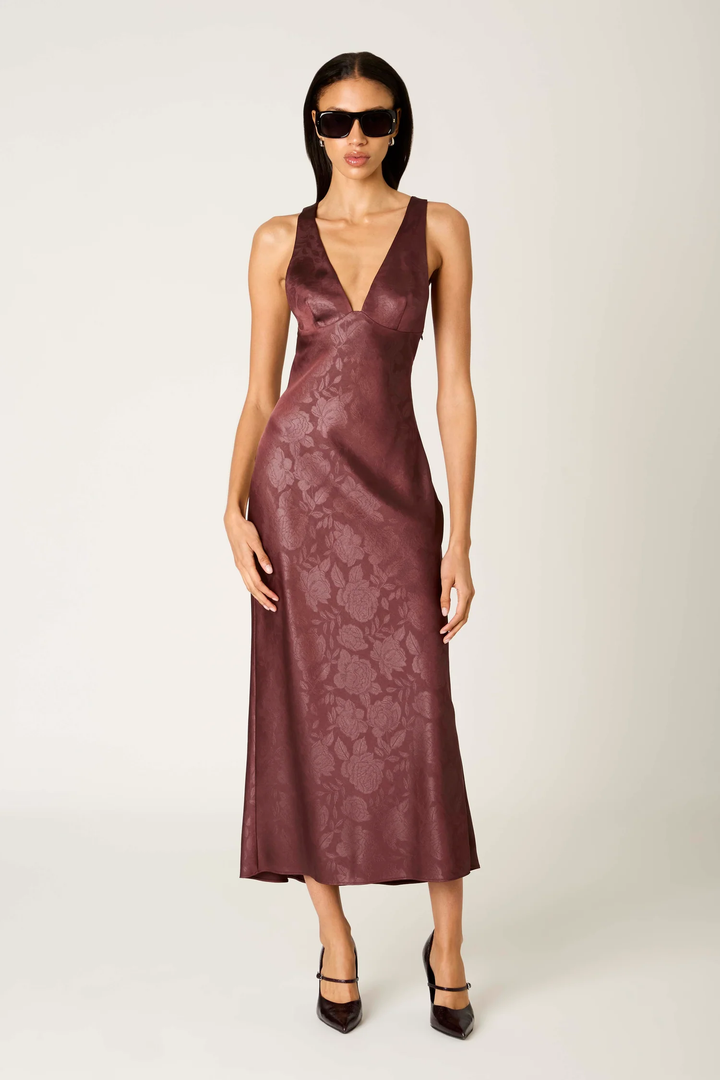 Elowen Satin Midi Dress