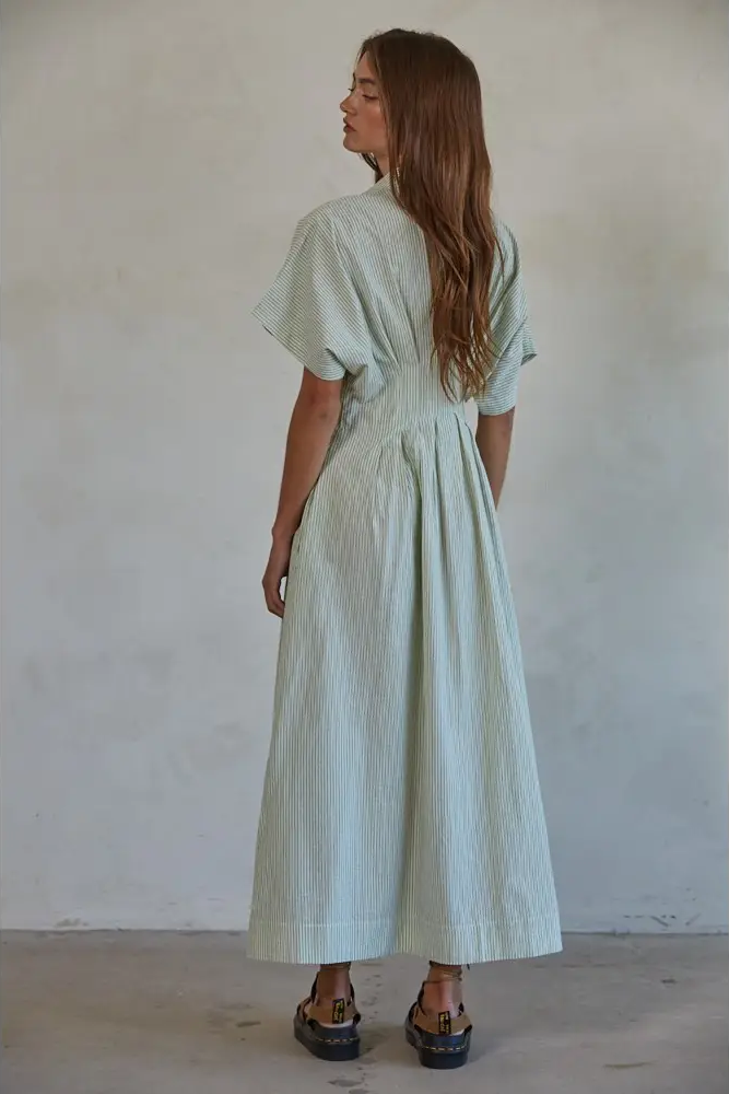 Meadow Button Down Midi Dress