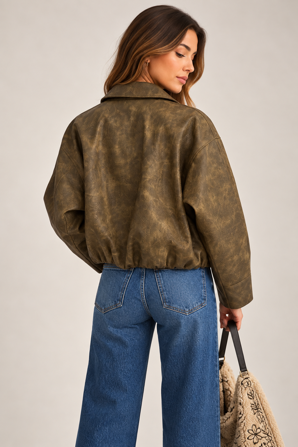 Margot Cropped Bomber Jacket