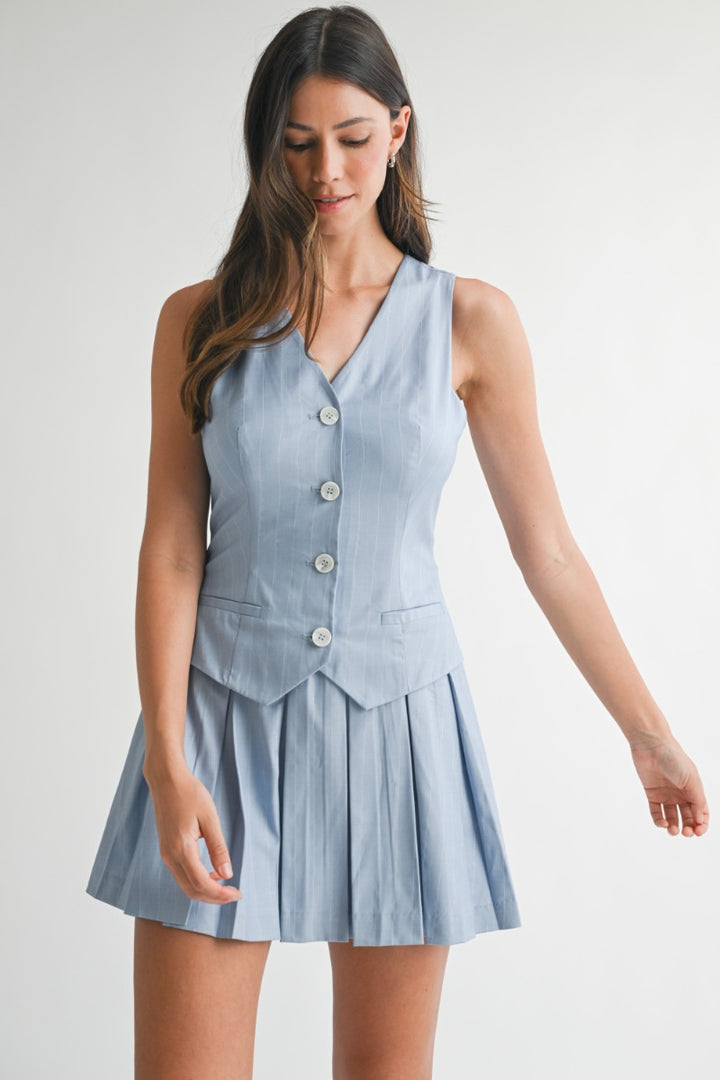 Striped Vest Mini Dress